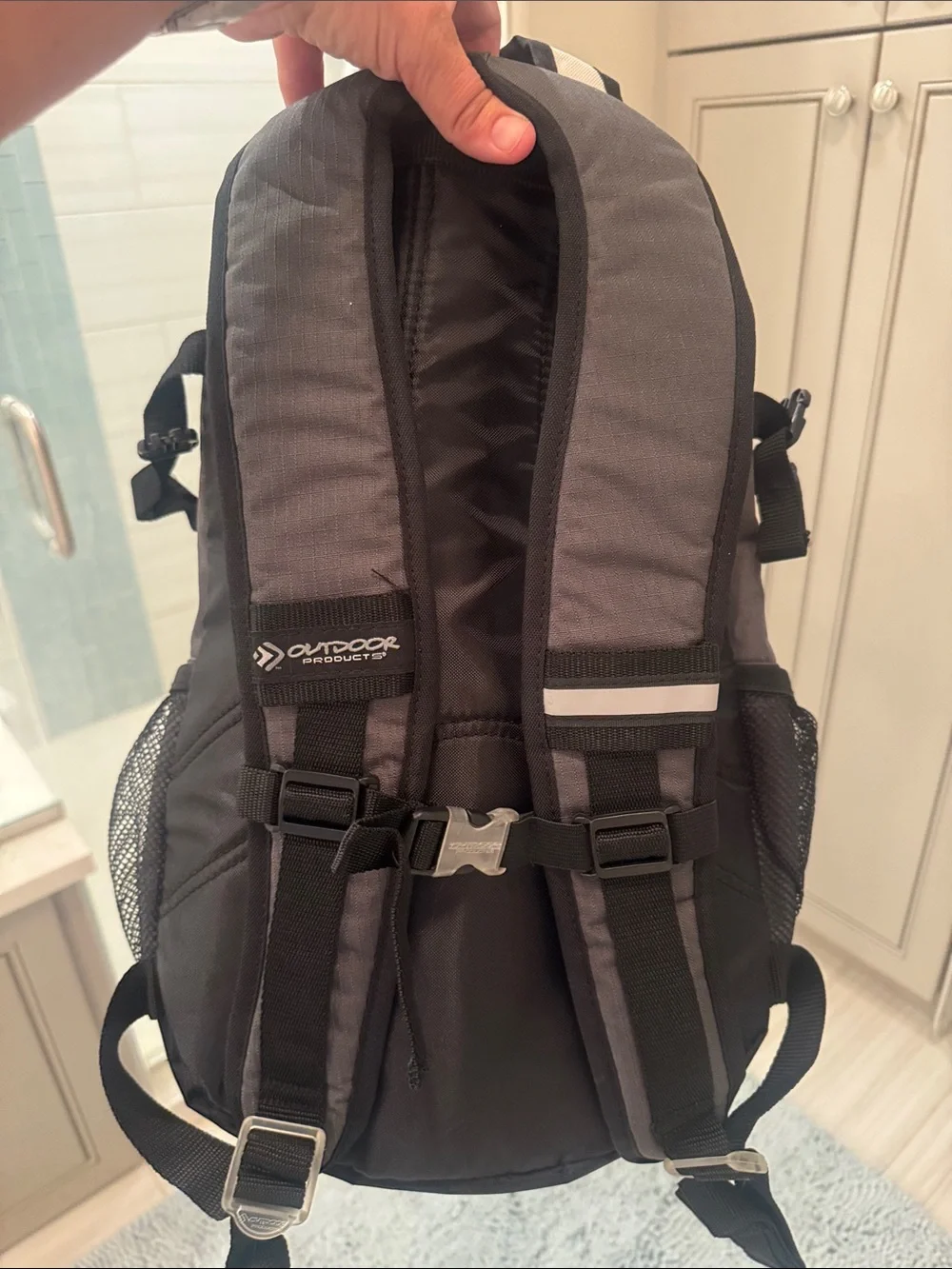 Blue and Cream Men’s Backpack